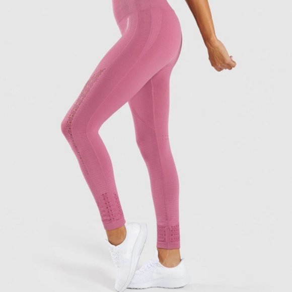 Gymshark Energy Seamless Legging in Dusky Pink - Picture 7 of 12